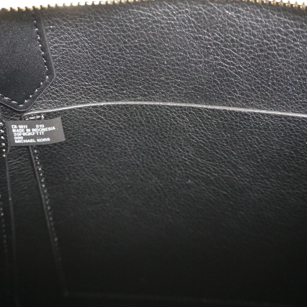Michael Kors Kimberly Small Bonded Tote Leather Bag White Back - Picture 7 of 10
